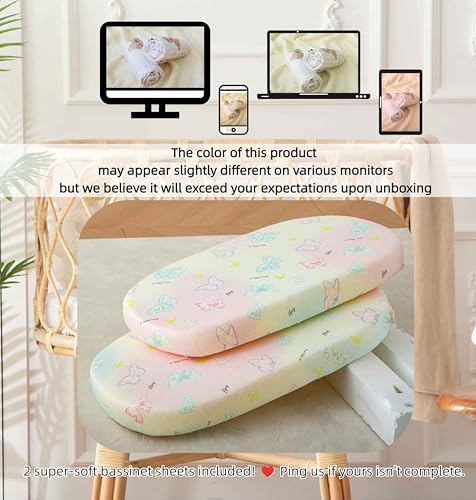 SDY Butterfly Bassinet Sheets Set of 2