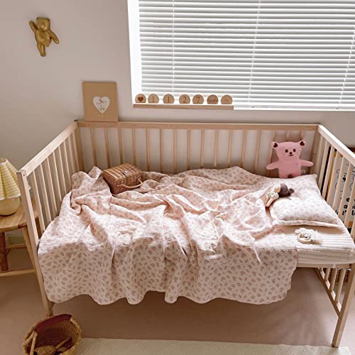 BuLuTu Cotton Muslin Baby Quilt 47x51