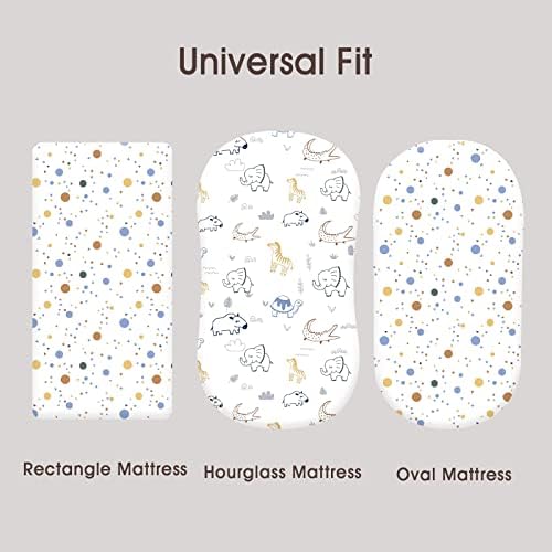 PHF 100 Cotton Bassinet Sheets 2 Pack - Woodland Animals