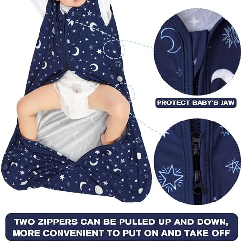 3 Pack Baby Sleep Sack 12-18 Months Rayon Cotton 1