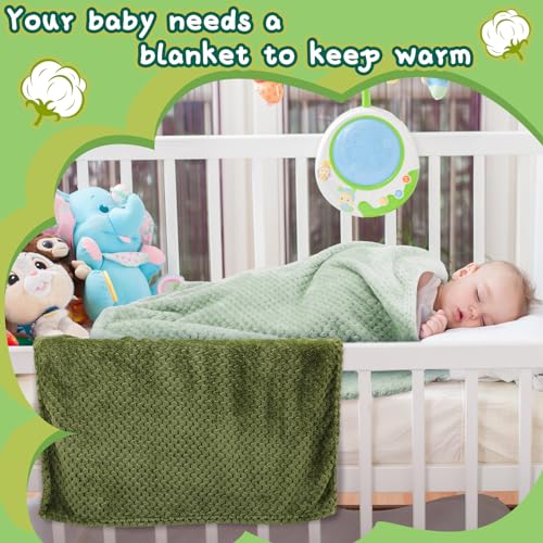 Frienda 4 Pcs Fluffy Baby Blanket for Boys Girls 32x24 Inch