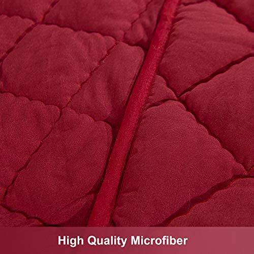 NTBAY Down Alternative Toddler Comforter Lightweight and Warm Red Crib Quilted Blanket