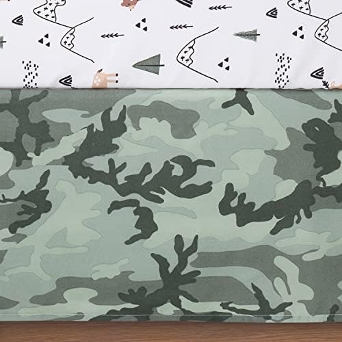 Peanutshell 3-Piece Crib Bedding Set for Boys - Woodland Camo