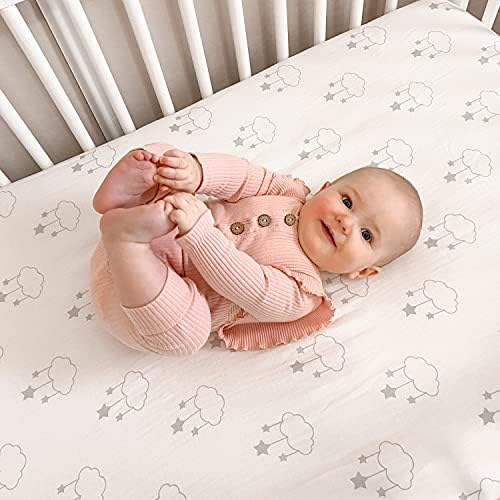 Newton Baby Organic Fitted Crib Sheets 2-Pack - Wishing on a Star Print