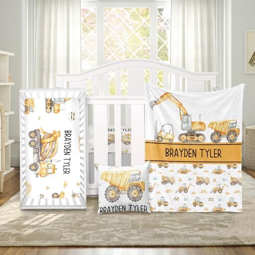 ZOTIMEF Car Themed Crib Bedding Set 3 Piece