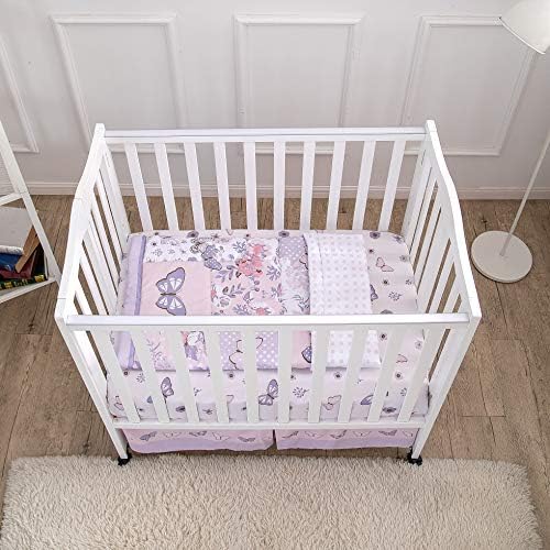 La Premura Baby Mini Crib Bedding Set for Girls