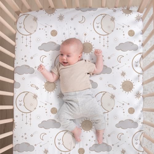 The Peanutshell 5 Piece Crib Bedding Set - Starry Skies