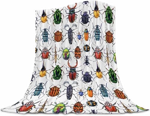 Beetle Baby Blanket - 30x40 Inches Flannel Throw