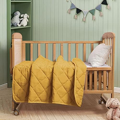 FLXXIE Toddler Quilt 39x47 Inches Yellow