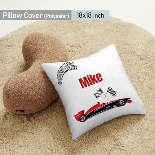 Custom Baby Crib Bedding Set with Name and Race Car Design