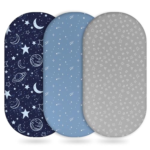 Unnivoll Bassinet Sheets 3 Pack Soft Breathable