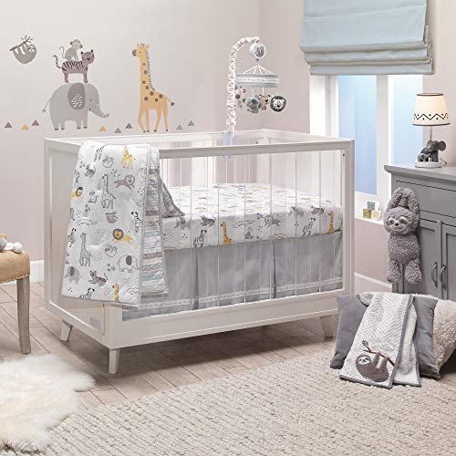 Lambs Ivy Jungle Animal Crib Sheet 1