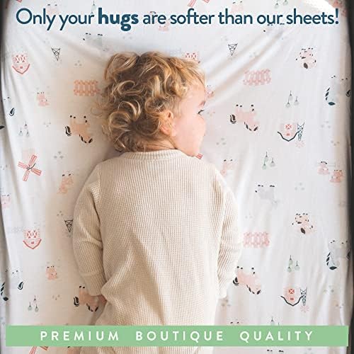 Joey Joan Bassinet Sheets 2 Pack Farm Animals 1