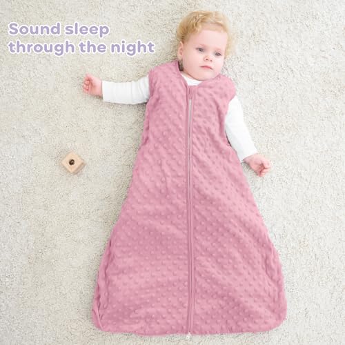 FIEMOL 2 Pack Fleece Sleep Sack 6-12 Months