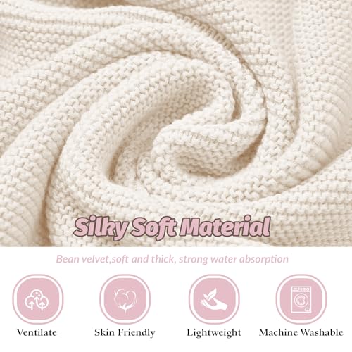Custom Baby Blanket with Name 40x30 Inch Knit