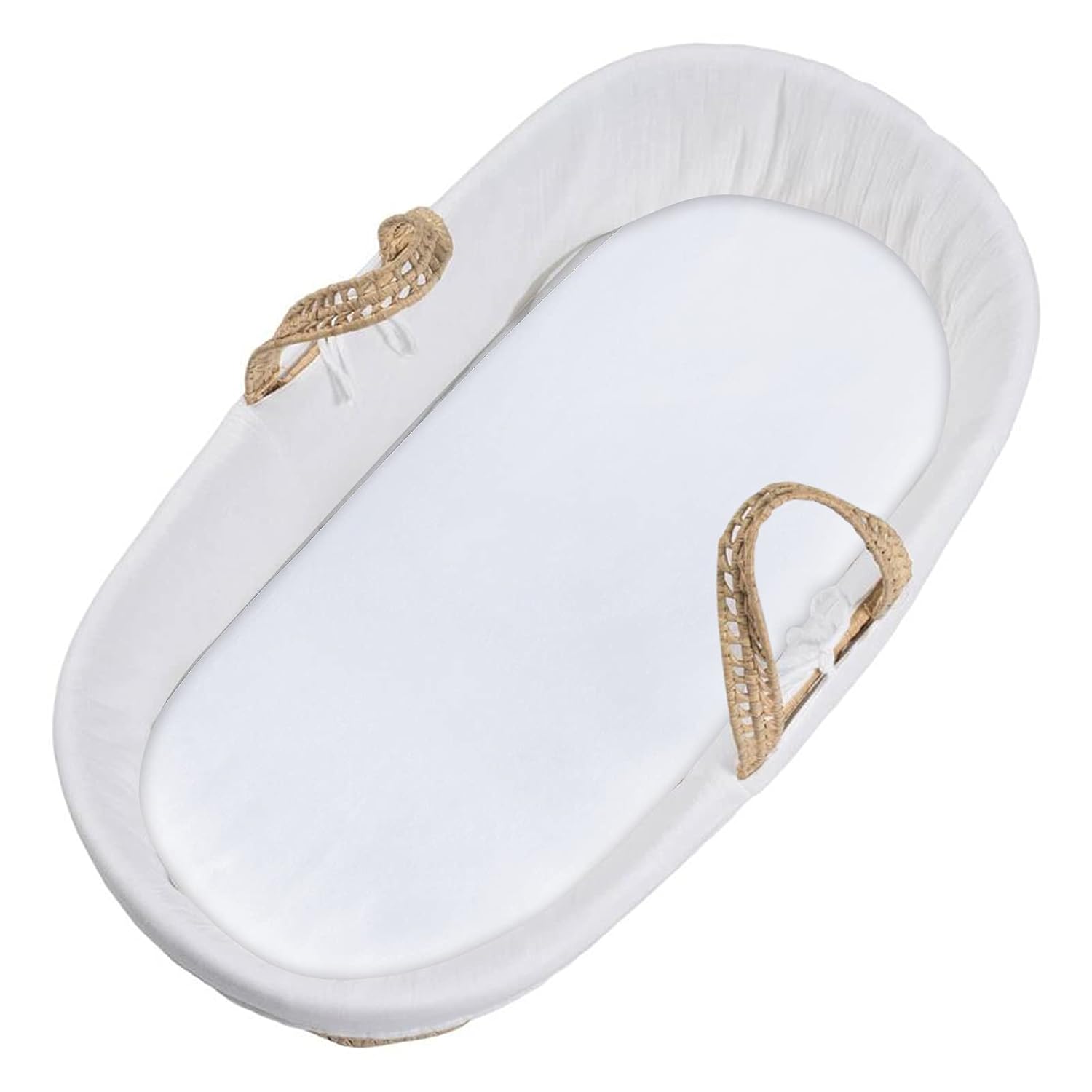 Coldwind 2 Pack Satin Bassinet Sheets for Baby Hair