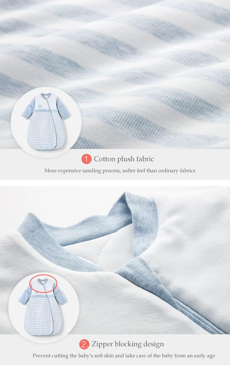 Babyah Kids Wearable Blanket with Detachable Sleeves