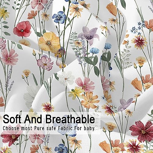 Bimocosy Bassinet Sheets 4 Pack Neutral Butterfly Pattern