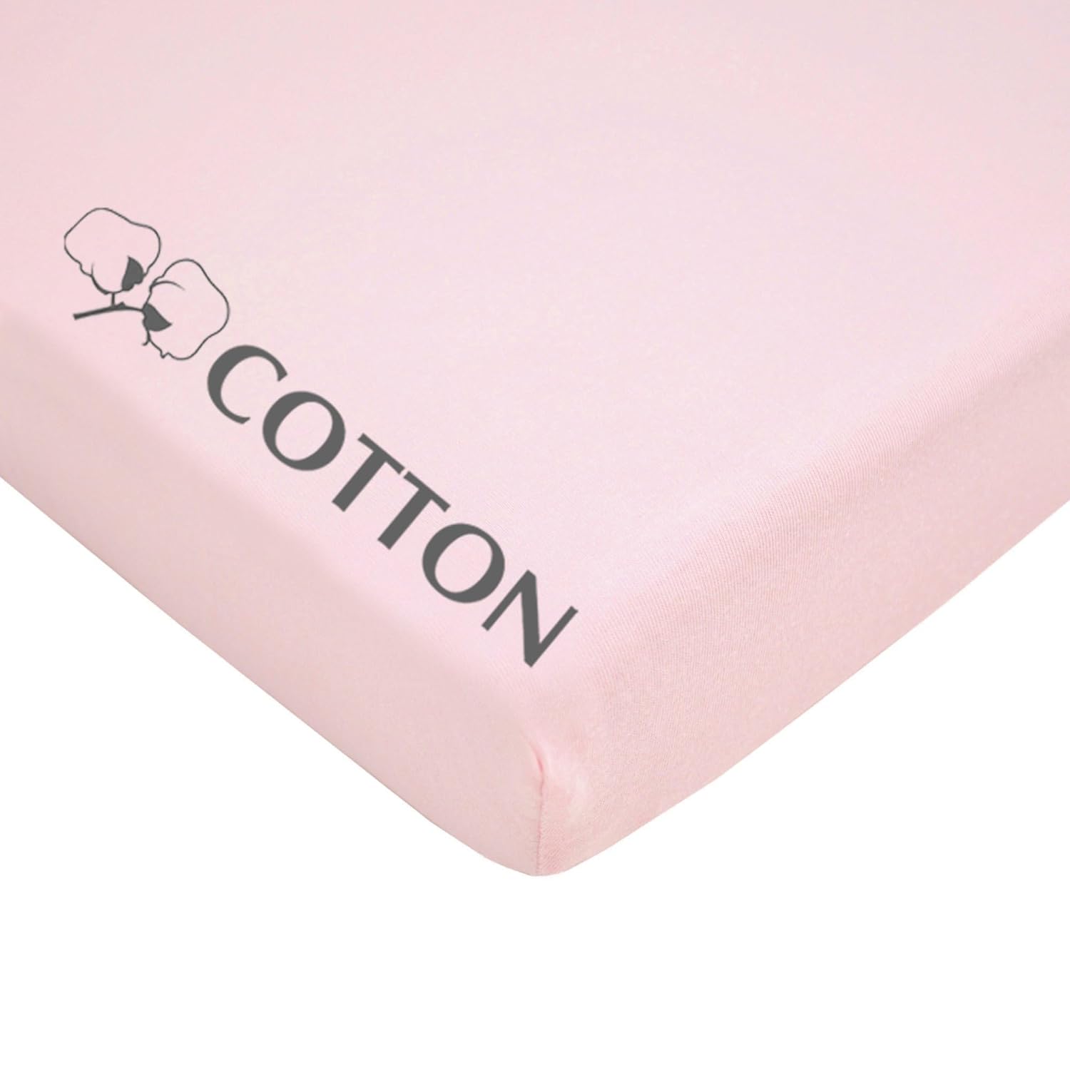American Baby Company 100 Cotton Mini Crib Sheet 38x24 Baby Pink