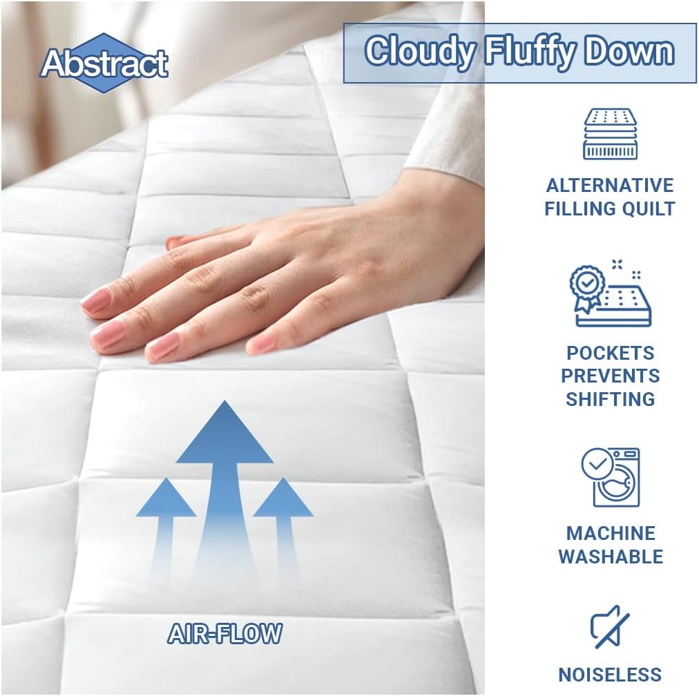 Abstract Cradle Waterproof Mattress Cover - 18x36 White