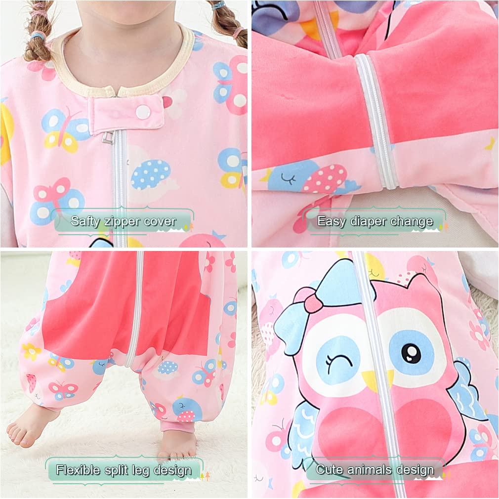 MICHLEY Owl Wearable Blanket Toddler 1-3T