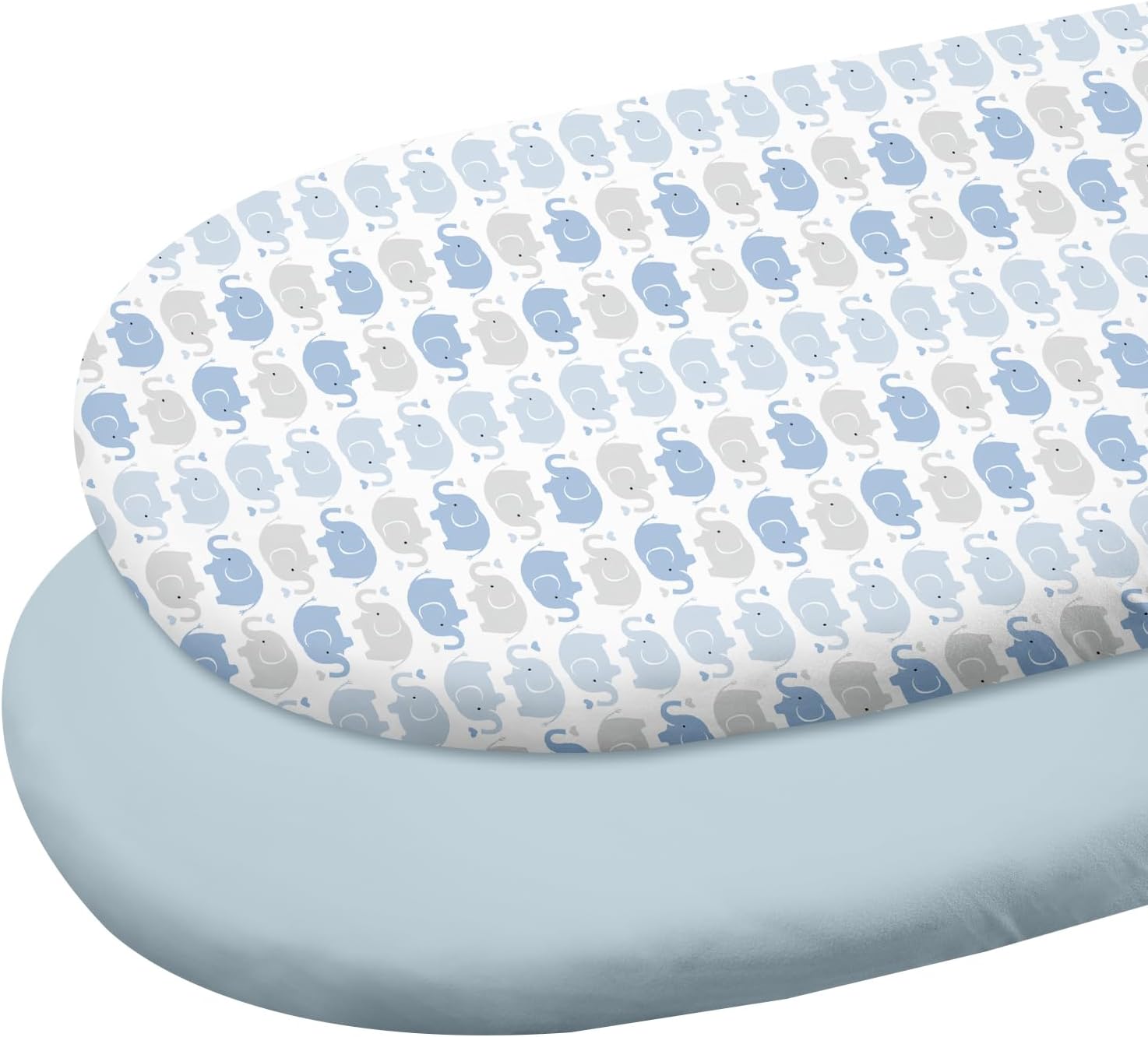 GLLQUEN Baby Bassinet Sheets 2 Pack - Organic Cotton 1
