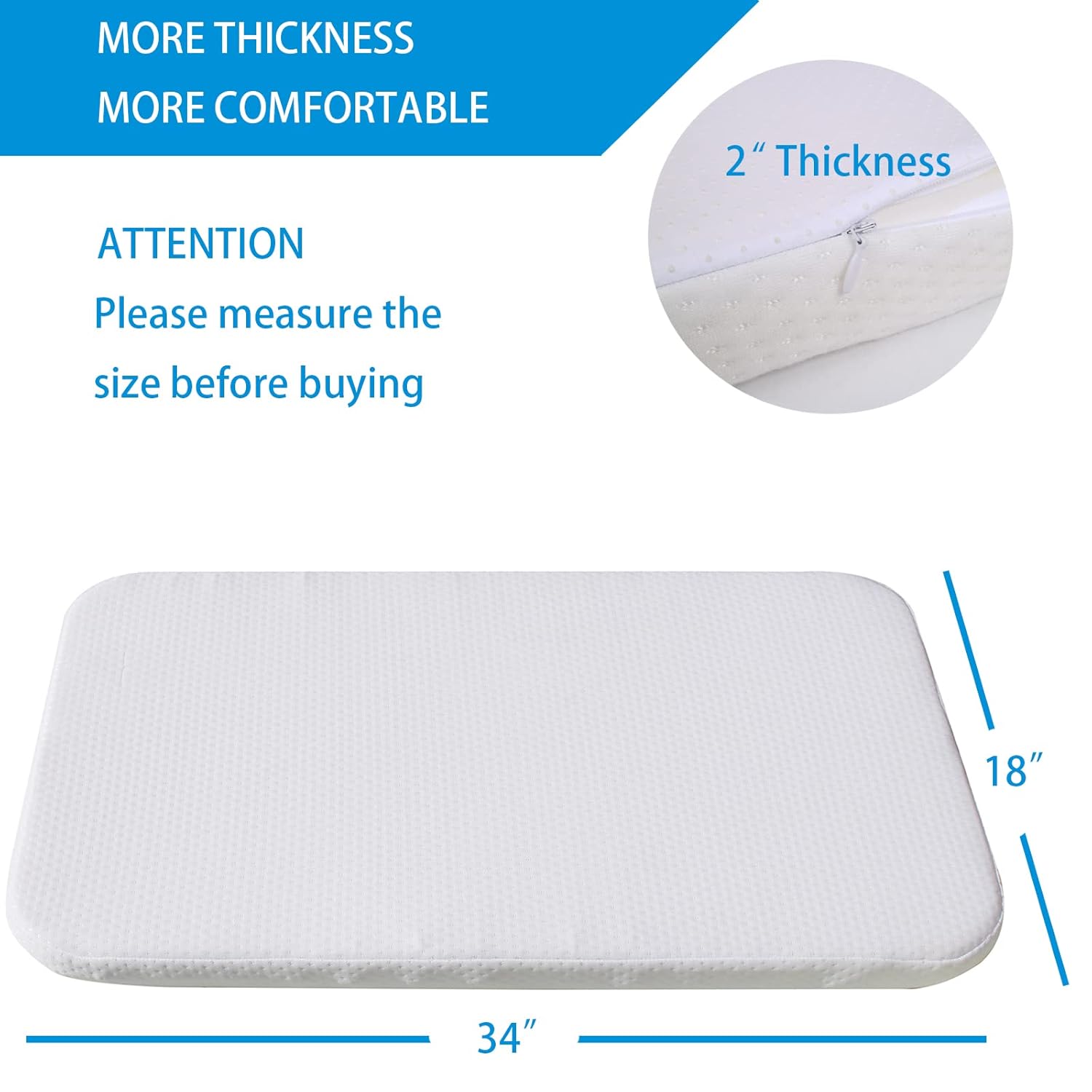 Mecc ecoh Baby Bassinet Mattress with Breathable Cover