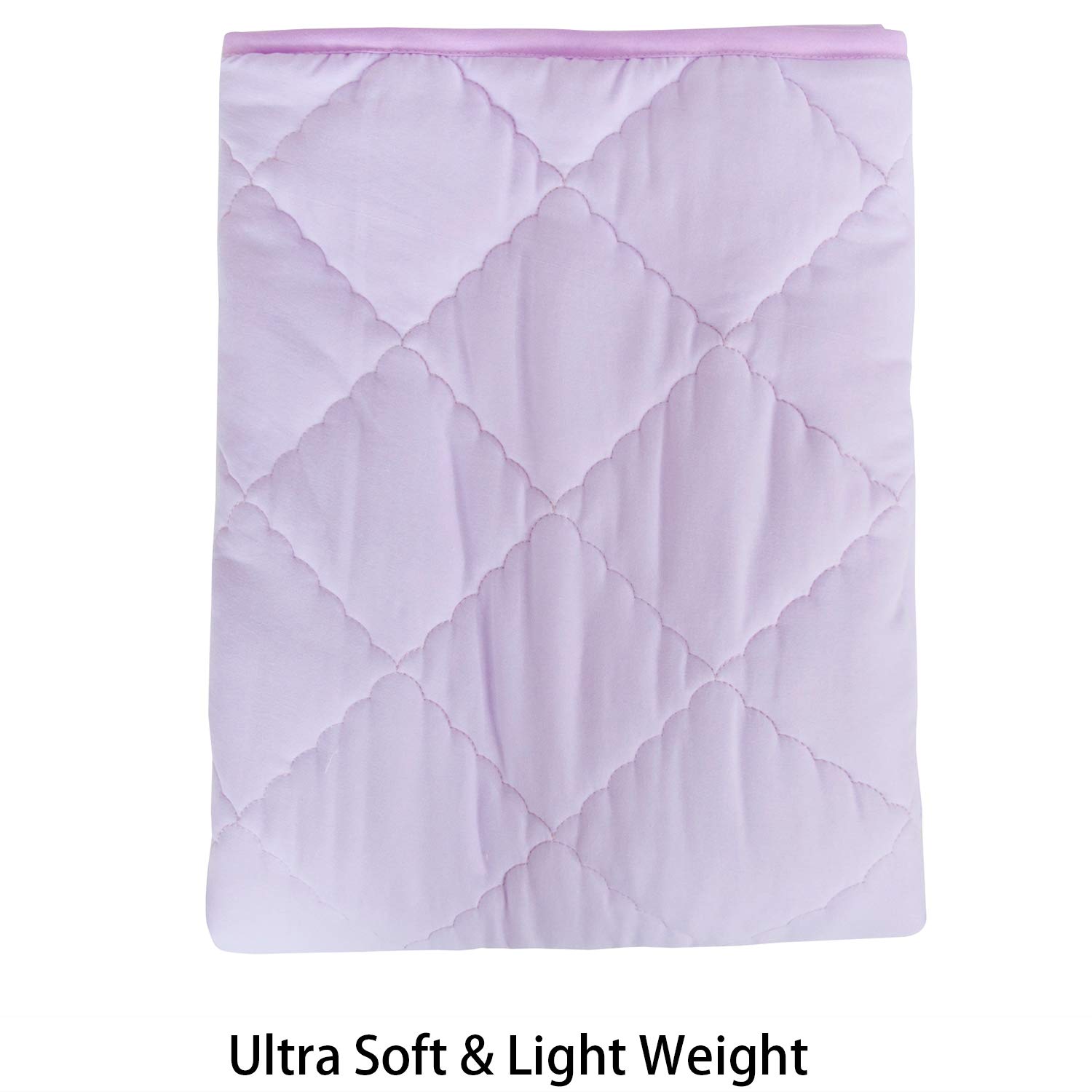NTBAY Oversized Toddler Comforter Light Purple 43x60 Inches
