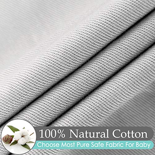 TILLYOU Baby Bassinet Sheets Cotton 2 Pack 1