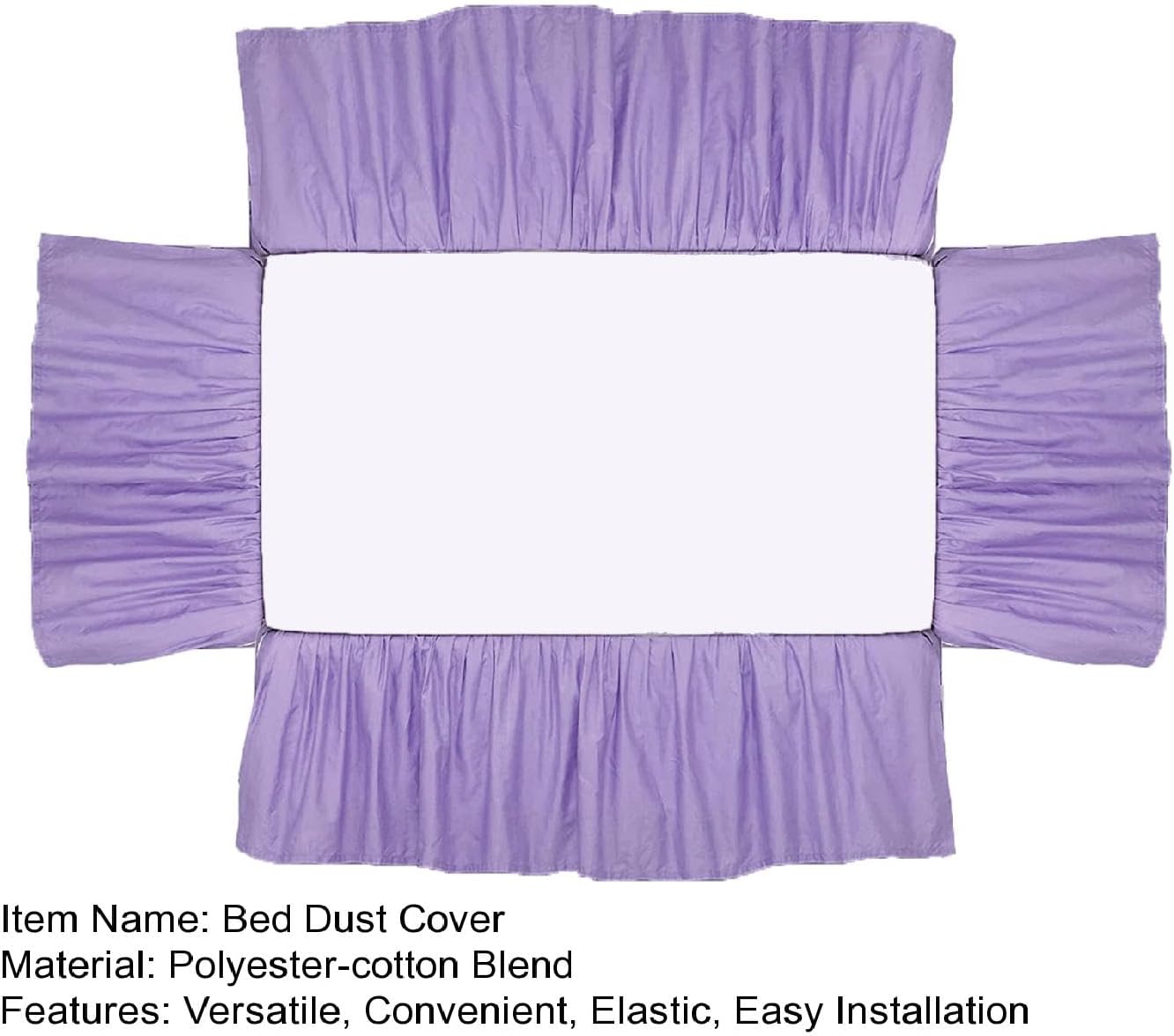 Altsuceser Crib Bed Skirt Purple
