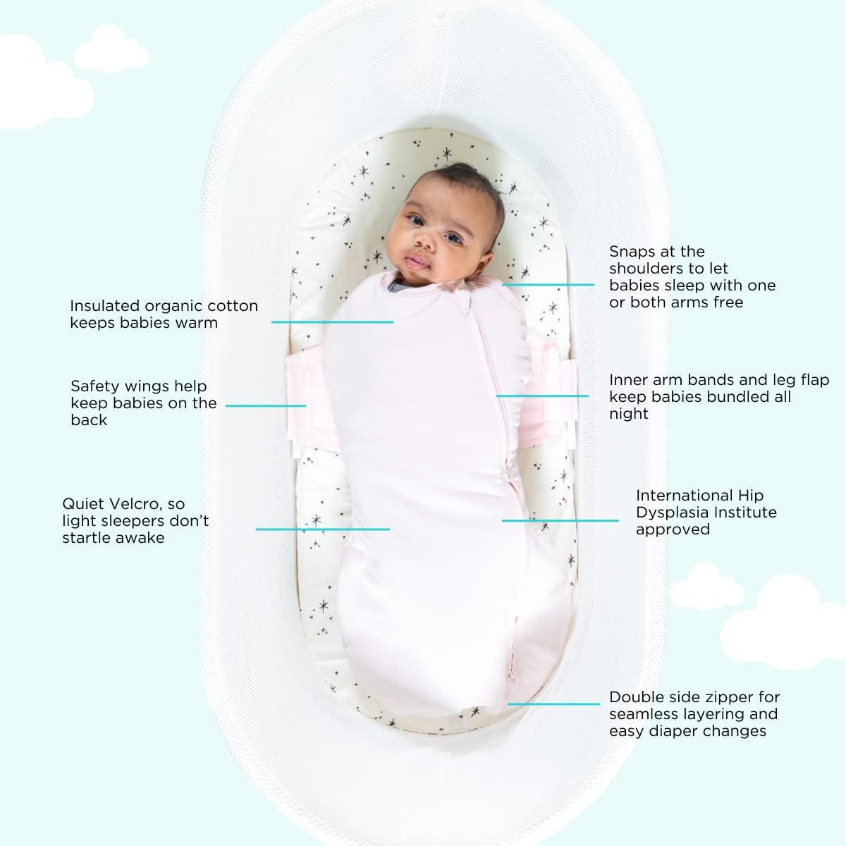 Happiest Baby SNOO Comforter Sleep Sack for Safe and Cozy Sleep