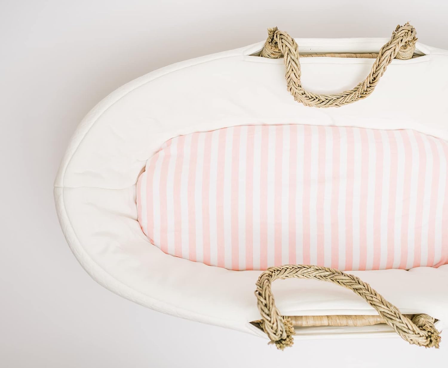 3 Fitted Bassinet Sheets Pink Set - OEKO-TEX Cotton