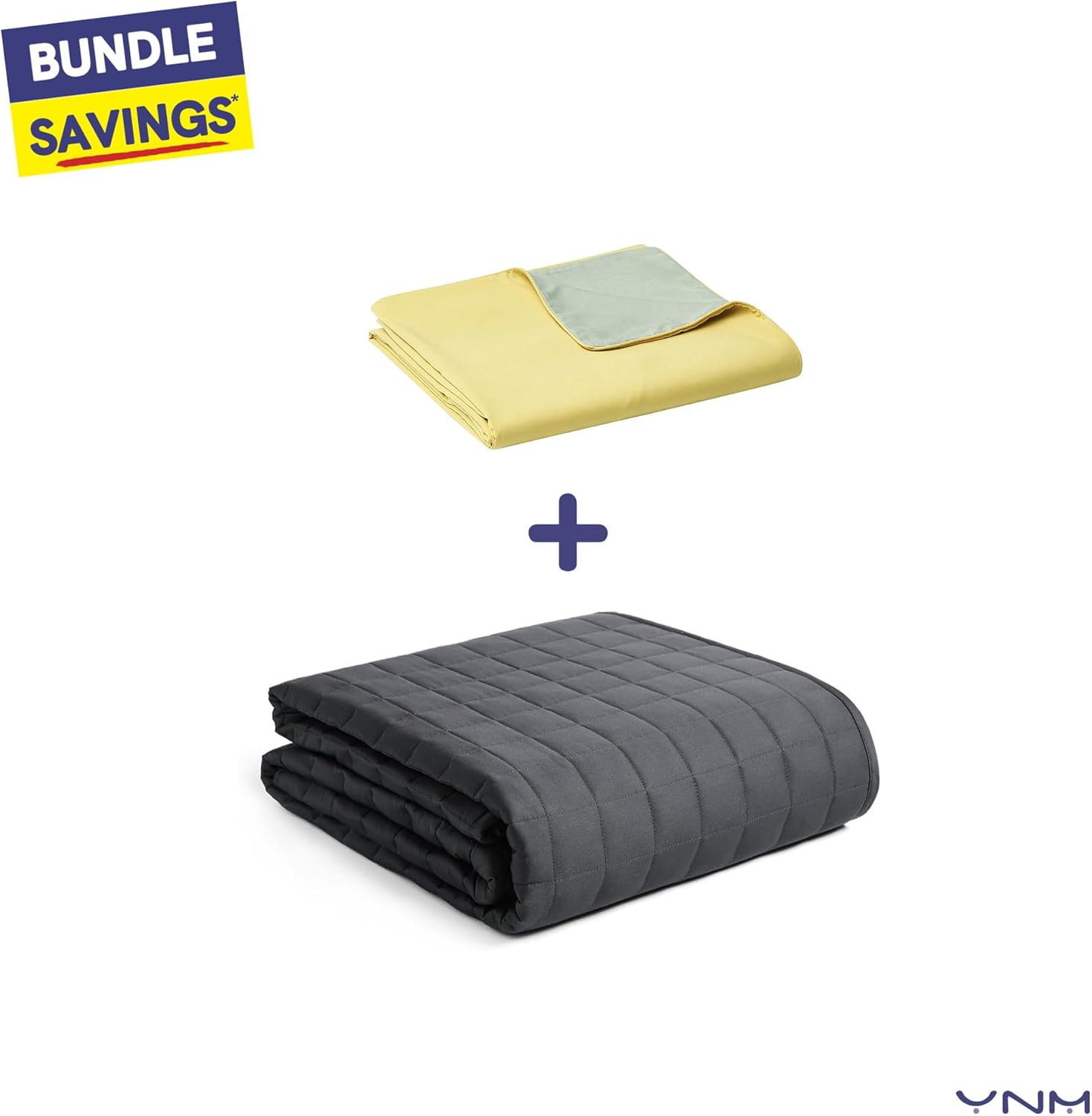 YnM Reversible Duvet Cover for Weighted Blankets 60x80