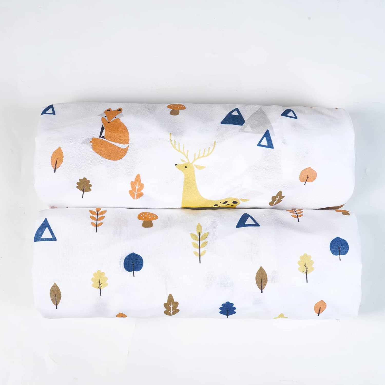 Davids Kids 100 Cotton Bassinet Sheets 2 Pack Woodland Animals
