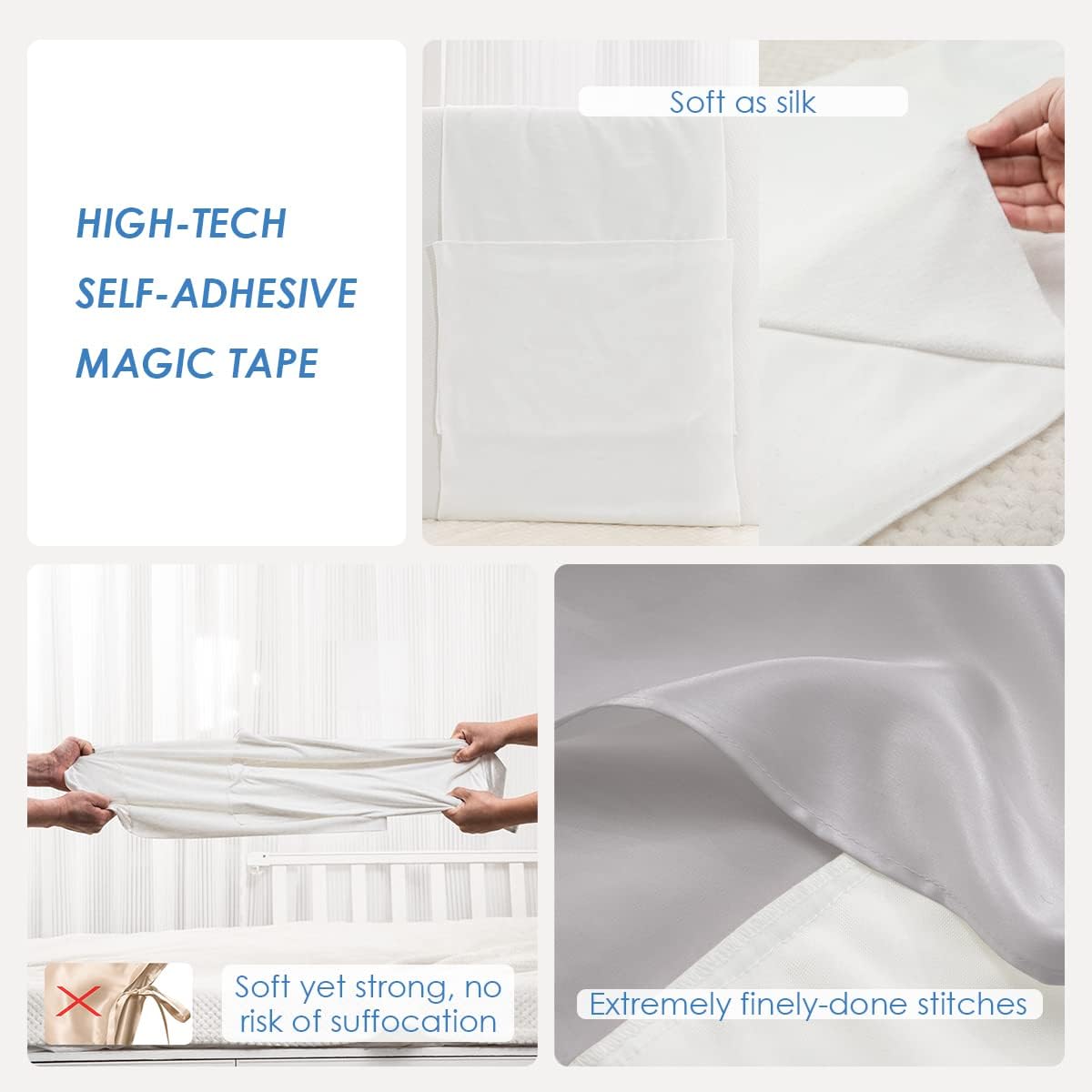 PROMEED Mulberry Silk Bassinet Sleeve for Baby Bald Spots