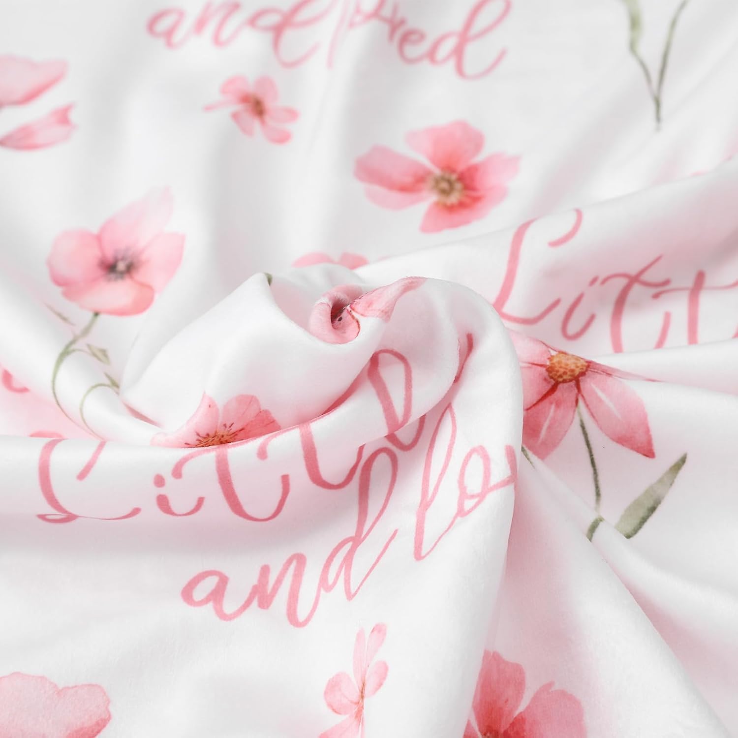 CIVARUA KIDS Floral Baby Blanket - Soft Minky Blanket for Girls