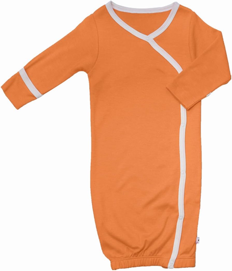Babysoy Organic Newborn Kimono Wrap Sleeper Gown