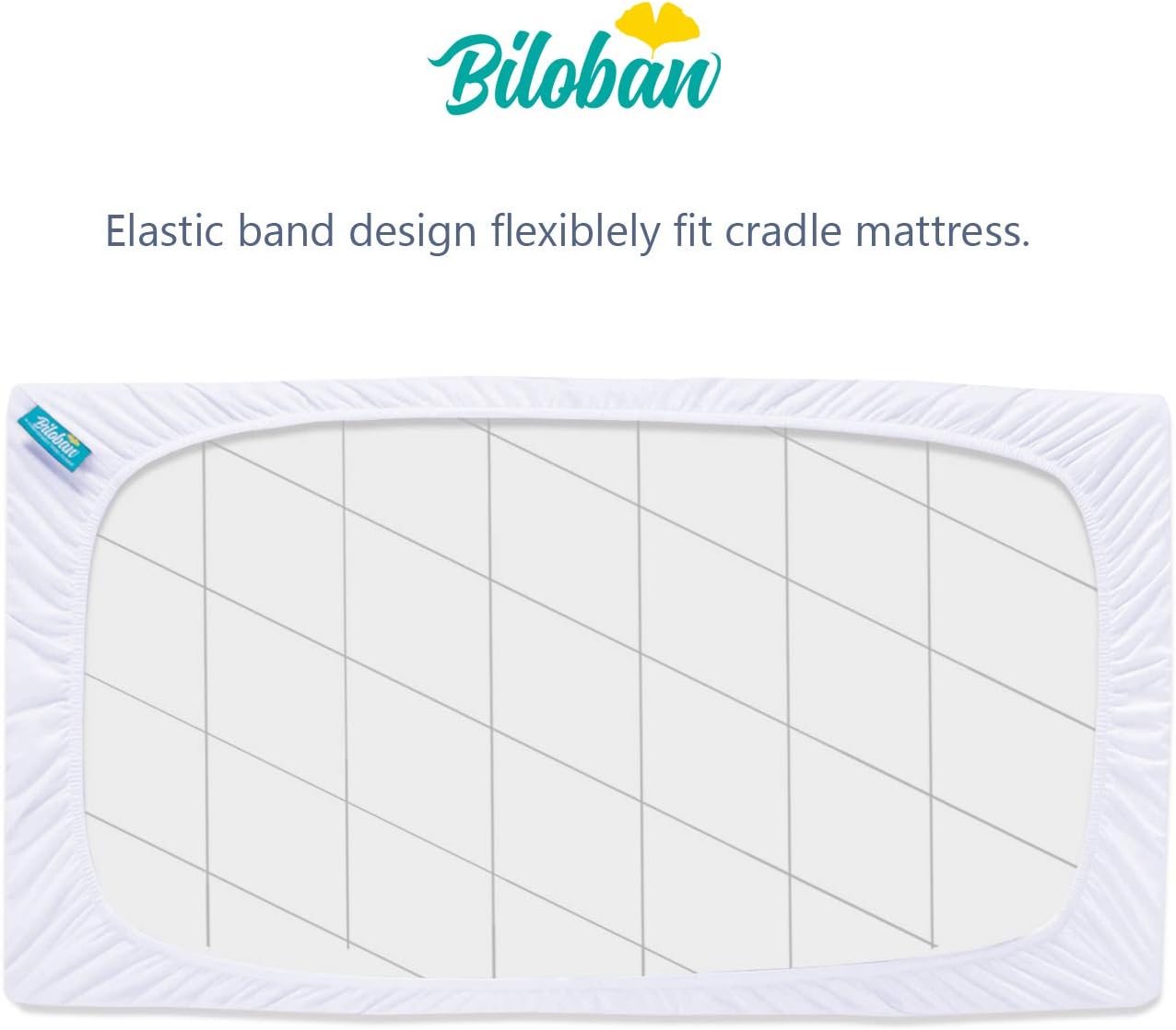 Biloban Cradle Mattress Pad Cover 36 x 18