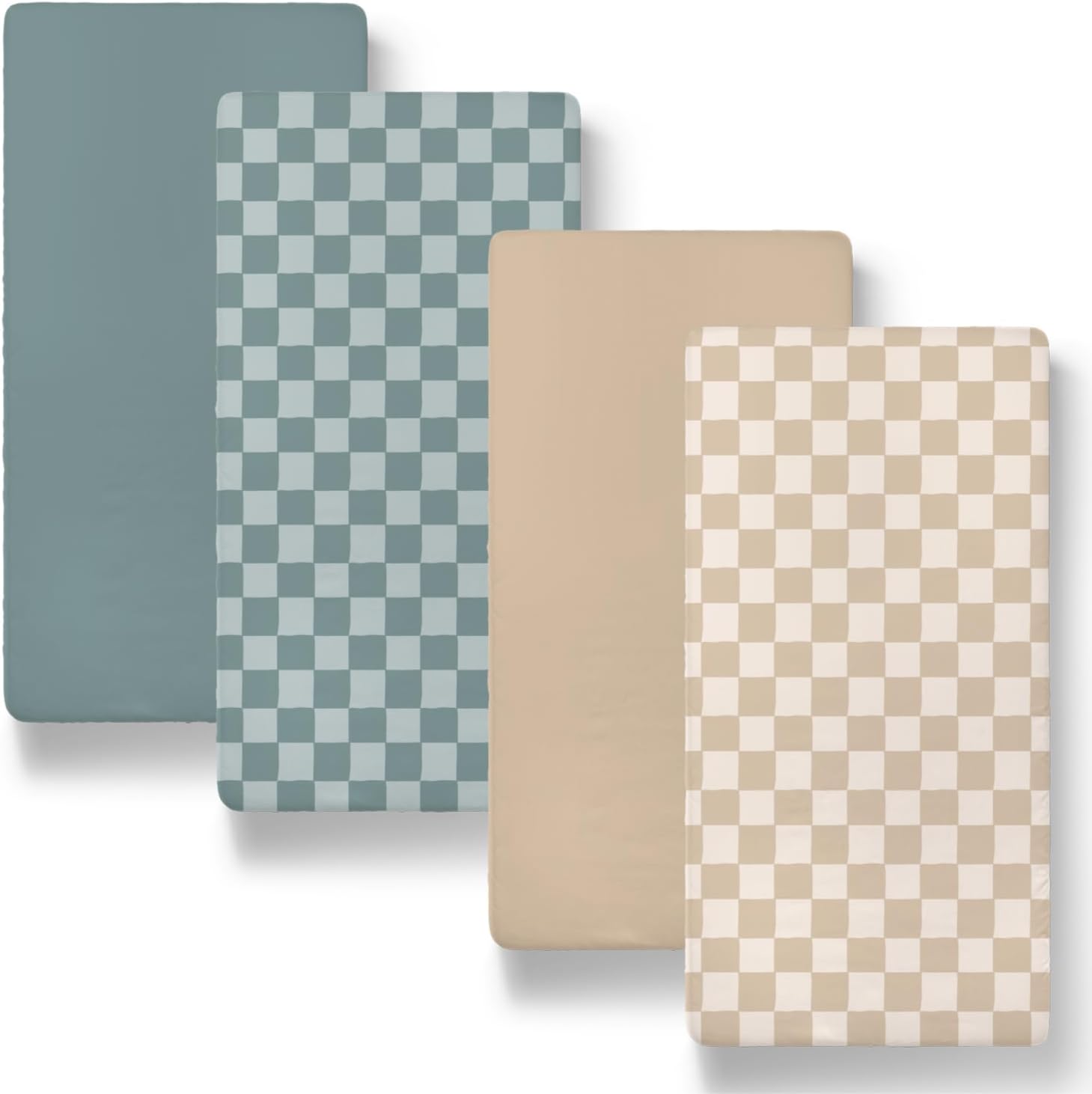 The Peanutshell Organic Bassinet Sheets 4-Pack for Boy or Girl