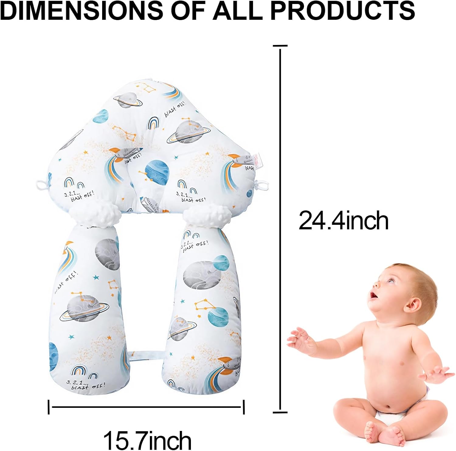 ParkistStar Wedge Pillow for Newborns 45-Degree Support