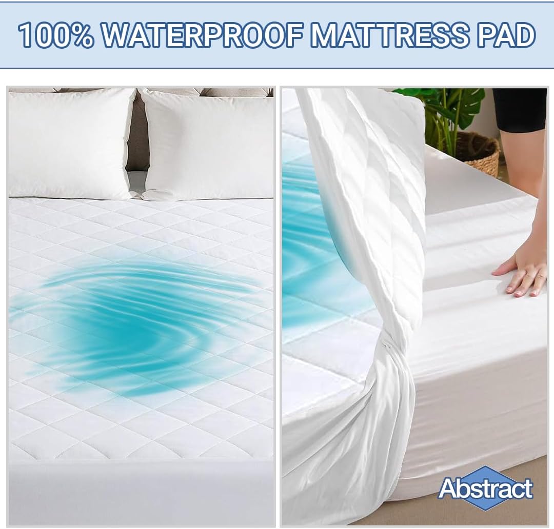 Abstract Cradle Waterproof Mattress Cover - 18x36 White