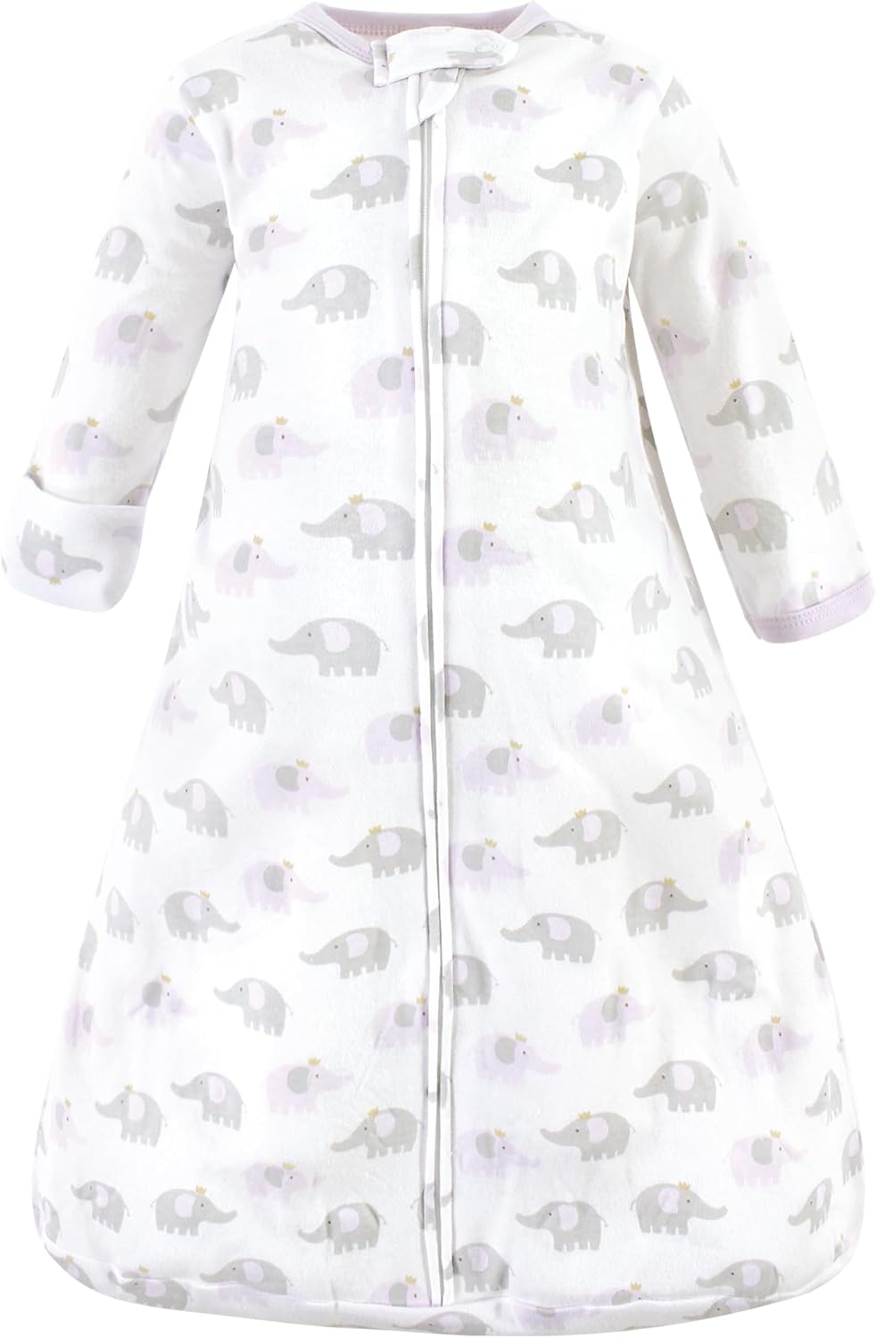 Hudson Baby Unisex Sleep Sack with Lilac Elephants 12-18 Months
