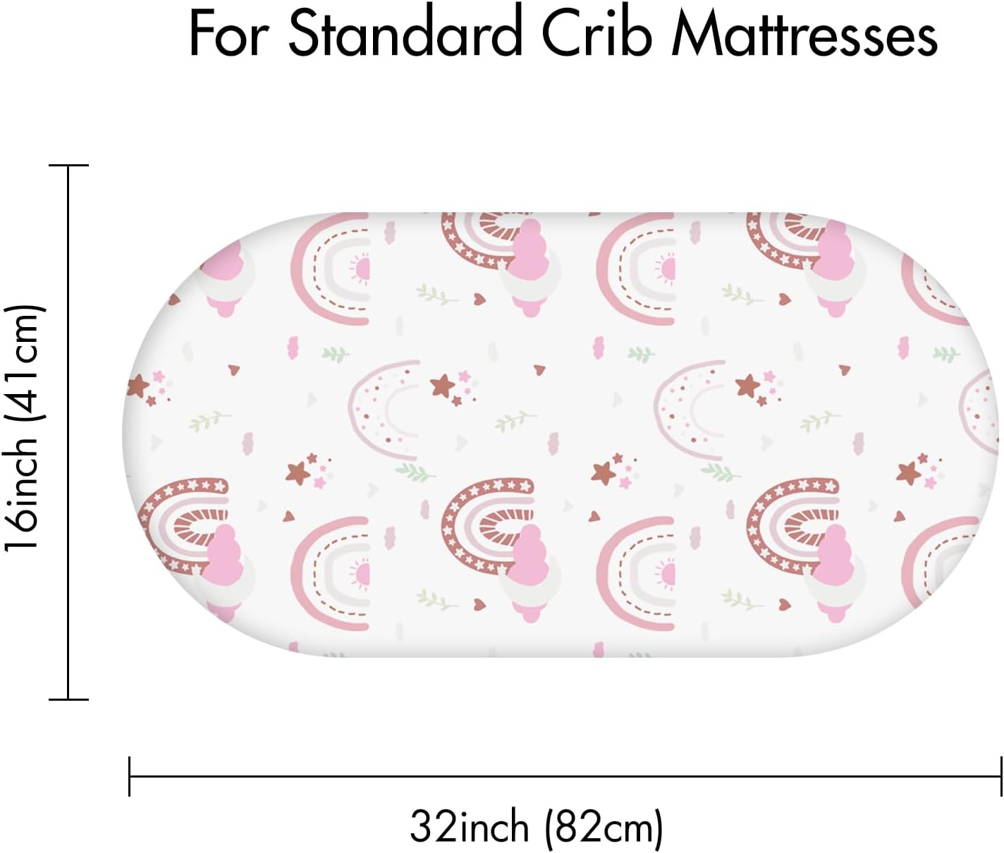 Soarwg Kids Bassinet Sheets 2-Pack Soft Breathable
