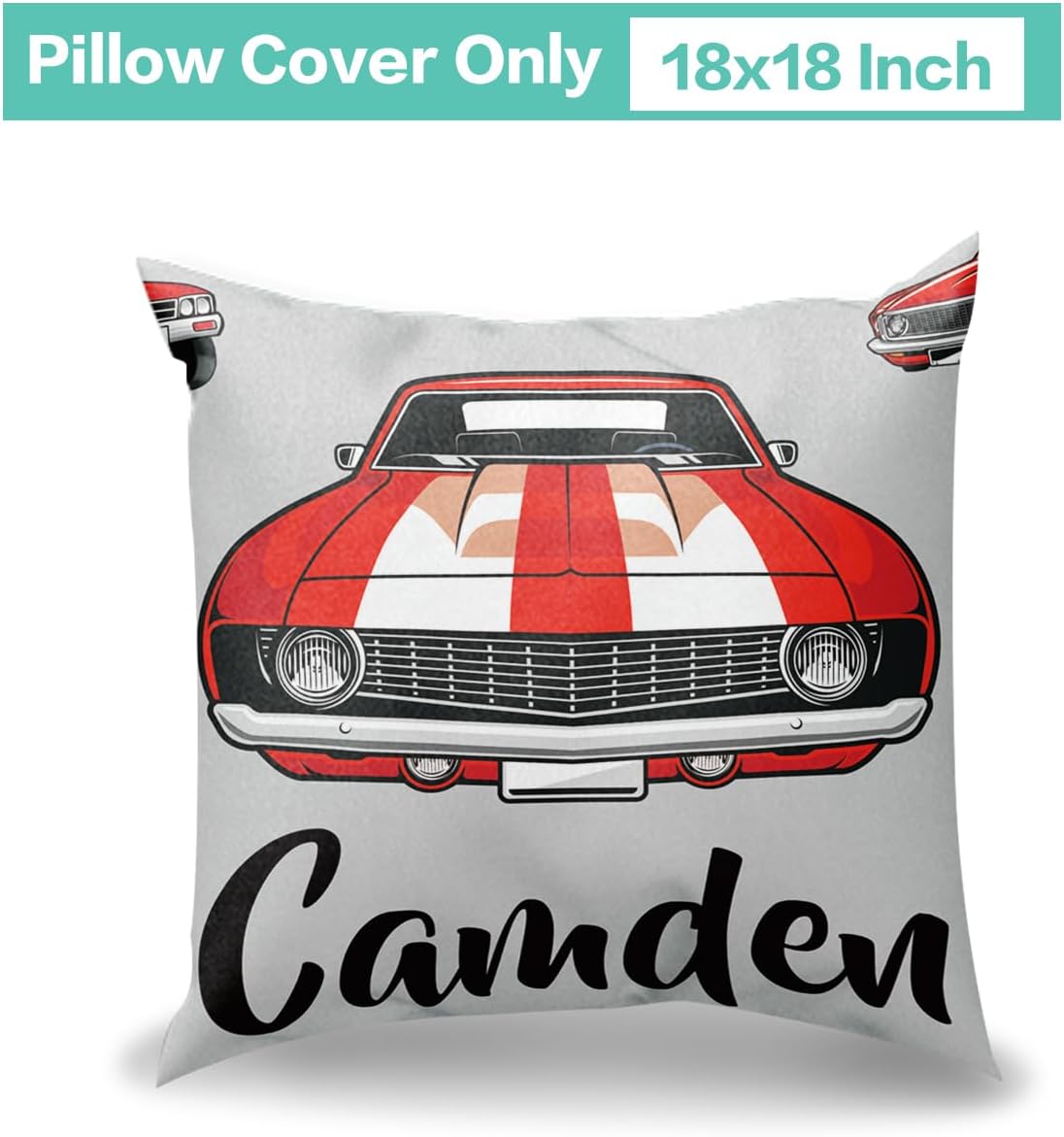 Custom Crib Bedding Set with Car Design - Personalized Name for Newborns