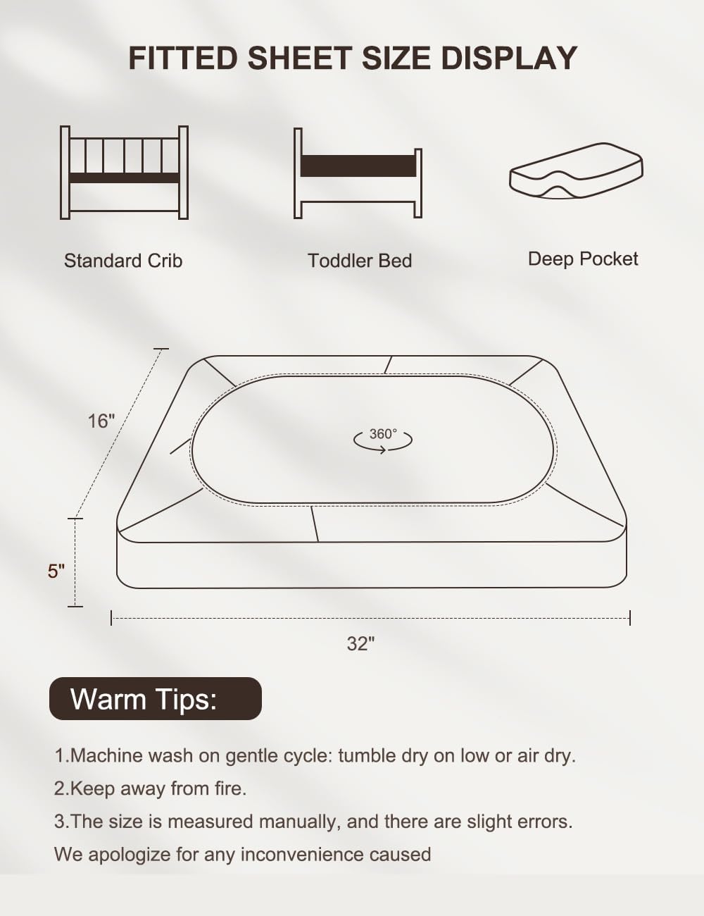 ZURLEFY Olive Green Bassinet Sheets 32x16