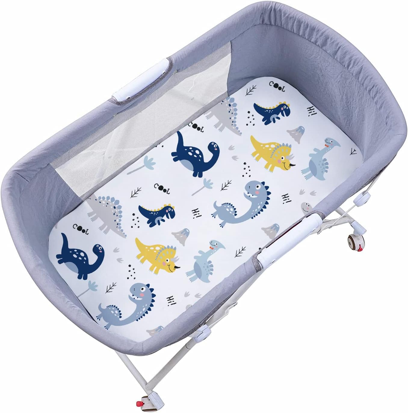 Plushii Dinosaur Bassinet Sheets 3 Pack