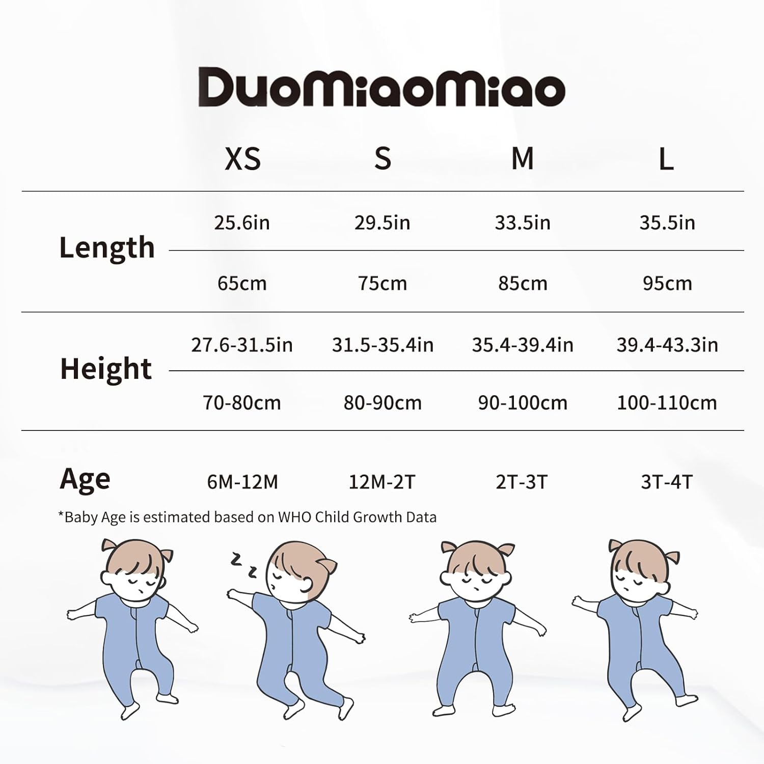 Duomiaomiao 10 TOG Cotton Toddler Sleep Sack 6-12 Months