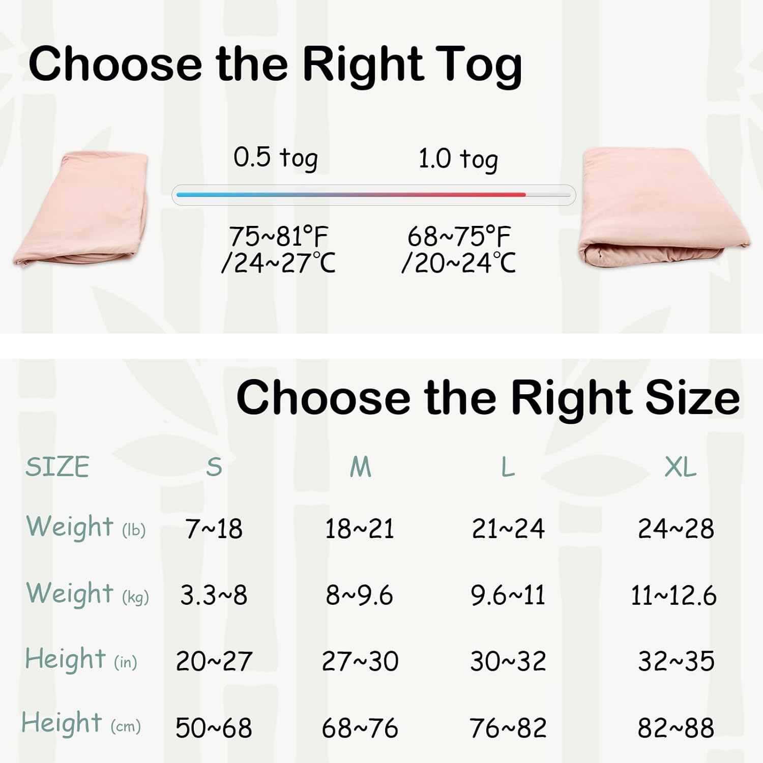 EasyFi SuperSoft Bamboo Rayon Sleep Sack 05 Tog 2 Pack