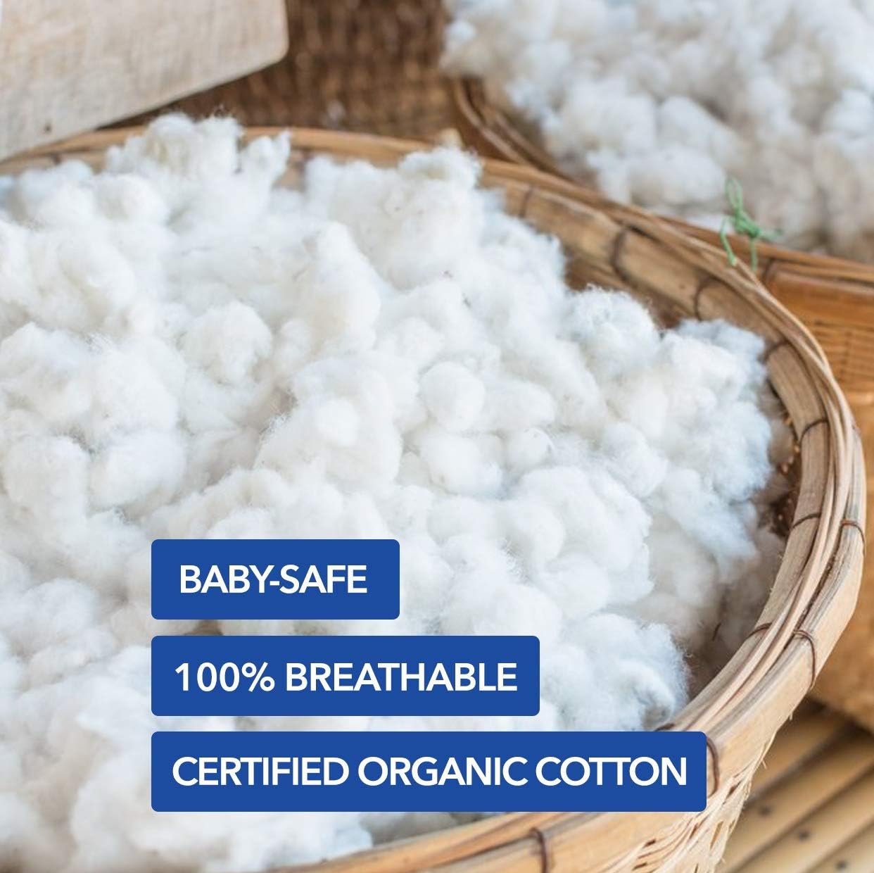 Organic Dream Crib Mattress - 5 Delux White