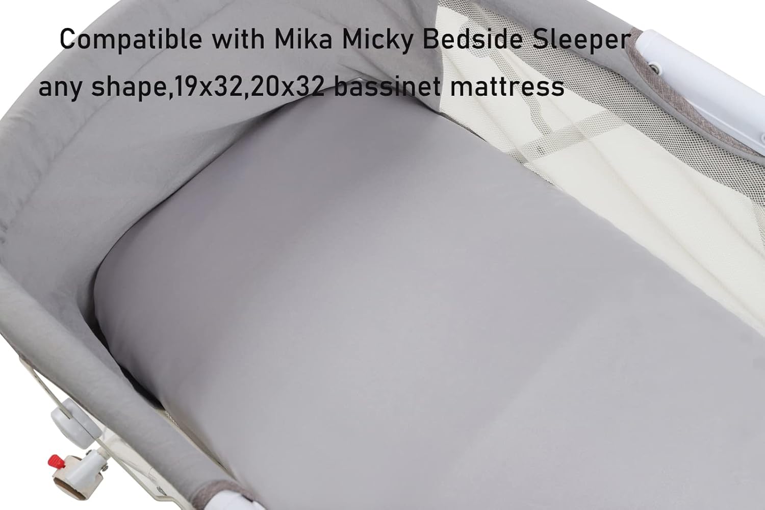Satin Bassinet Sheet 2 Pack - Pink Grey